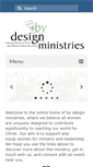 Mobile Screenshot of bydesignministry.org