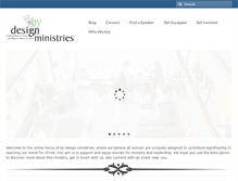 Tablet Screenshot of bydesignministry.org